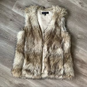 💢SOLD💢 Faux Fur Vest with Fabric Hooks